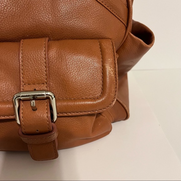 Lily Jade, Elizabeth diaper bag, old English leather, red lining- no tassel! - Picture 6 of 16